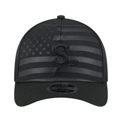 Spokane Indians New Era Black American Flag 9FORTY MC Snapback