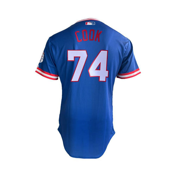 Nashville Sounds EvoShield Youth Royal Throwback Authentic Jersey