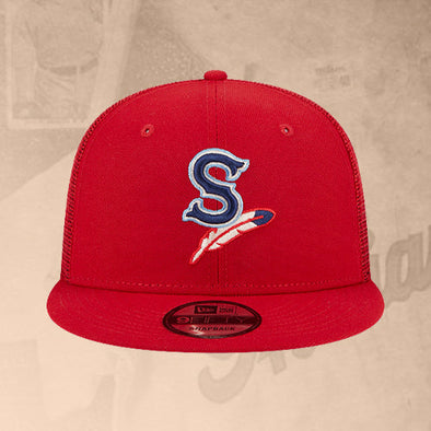 Spokane Indians 950 Classic Trucker Red Snapback Cap