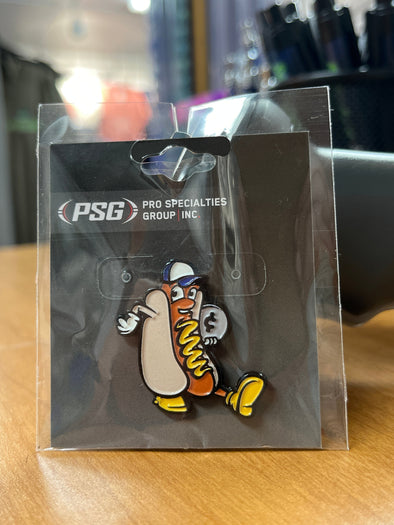 $0.25 Hot Dog Hysteria Lapel Pin