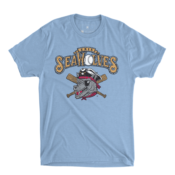 Erie SeaWolves EA 95 Primary Logo Tee