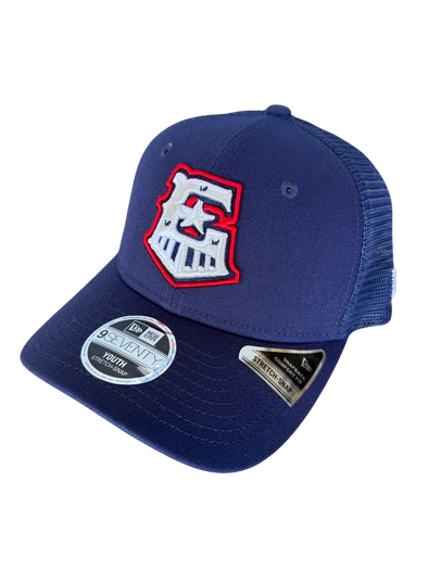 Round Rock Express New Era Navy/Navy Mesh Trucker 970