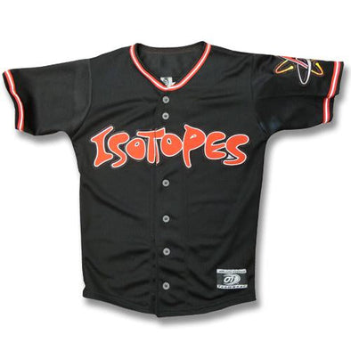 Albuquerque Isotopes Jersey-Yth Black Replica Sublimated