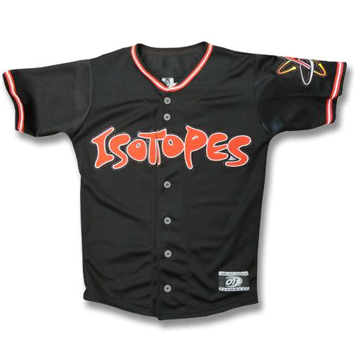 Albuquerque Isotopes Jersey-Yth Black Replica Sublimated