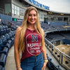 Nashville Sounds League Women's Heather Burgundy Tri-flex Trapeze Tank