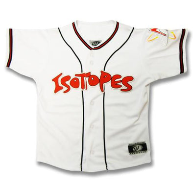 Albuquerque Isotopes Jersey-Inf/Tod White Replica Sublimated