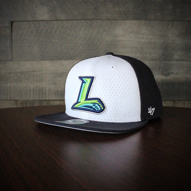 Lynchburg Hillcats Captain Navy & White Mesh Snapback Cap