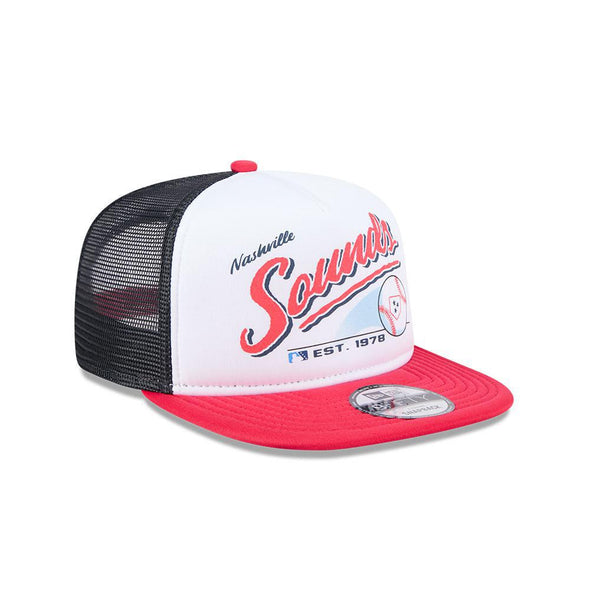 Nashville Sounds New Era Youth 9FIFTY A-Frame Retro Script Hat