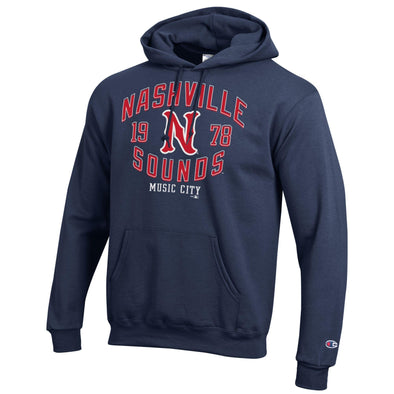 Nashville Sounds Champion Navy Powerblend Fleece Hoodie