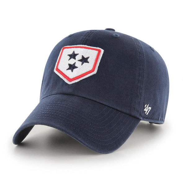 Nashville Sounds '47 Brand Navy Plate Logo Clean Up Hat