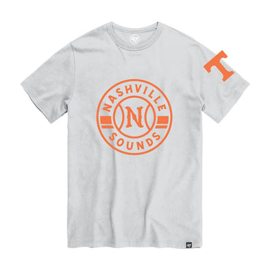 Nashville Sounds x Tennessee Vols '47 Brand Relay Gray Franklin Tee