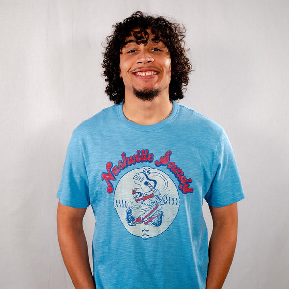 Nashville Sounds '47 Brand Carolina Throwback Scrum Tee