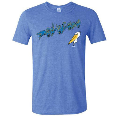 Myrtle Beach Pelicans Bimm Ridder Heather Royal American Sign Language Softstyle Tee