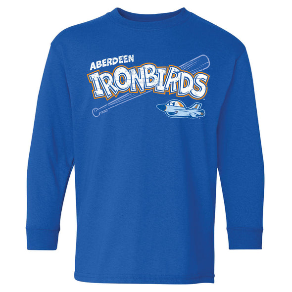 Aberdeen IronBirds - Youth Royal Blue Long Sleeve T-Shirt