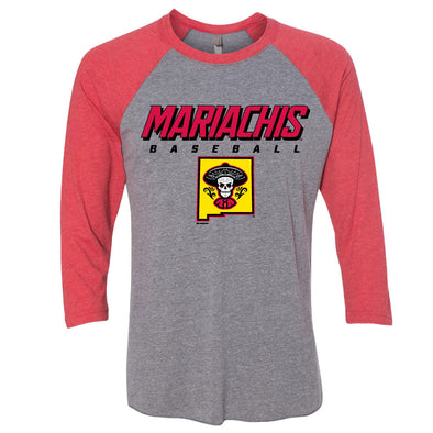 Albuquerque Isotopes Tee-Mariachis Happiness Raglan