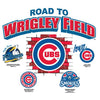 Myrtle Beach Pelicans Bimm Ridder White Chicago Cubs Road to Wrigley Tee