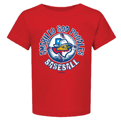 Amarillo Sod Poodles Infant Red State Tee