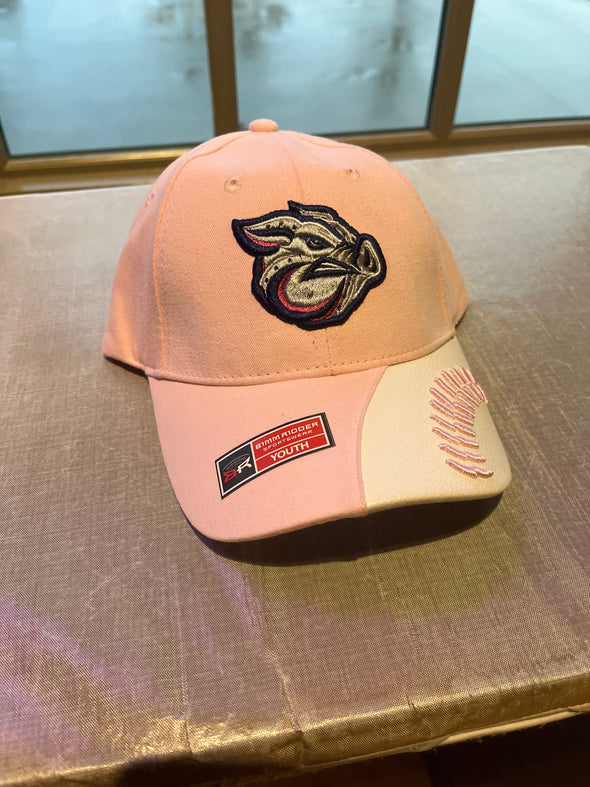 Lehigh Valley IronPigs Youth Pink Stitches Cap