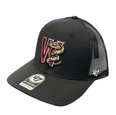 Timber Rattlers ‘47 Brand Black Trucker Adjustable Hat