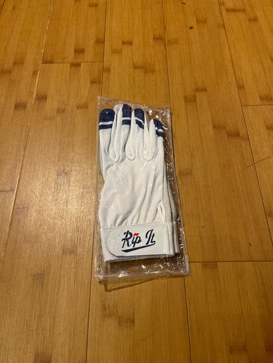 Rip It White Batting Adult Gloves