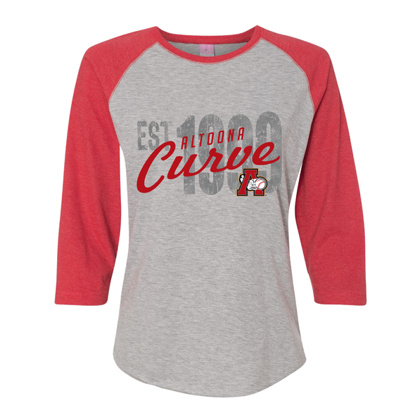 Altoona Curve Women's 3/4 Sleeve Tee