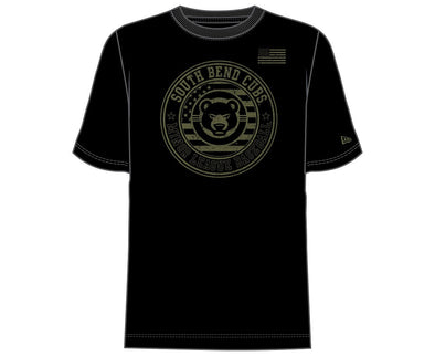 New Era South Bend Cubs Men's Armed Forces Tee Black