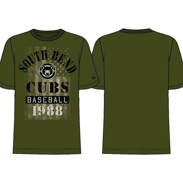 South Bend Cubs New Era 2025 Armed Forces T-Shirt