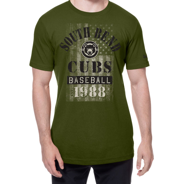 South Bend Cubs New Era 2025 Armed Forces T-Shirt