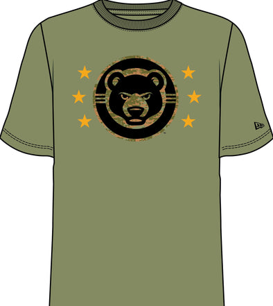 New Era South Bend Cubs Armed Forces Green Tee