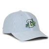 LADIES BLUE AND WHITE STRIPED CAP
