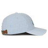 LADIES BLUE AND WHITE STRIPED CAP