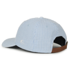LADIES BLUE AND WHITE STRIPED CAP
