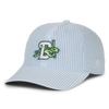 LADIES BLUE AND WHITE STRIPED CAP