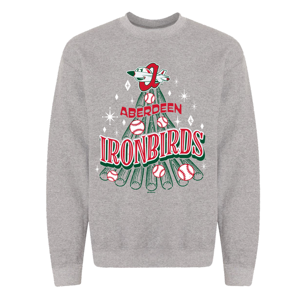 Aberdeen IronBirds - Grey Holiday Crewneck Sweatshirt