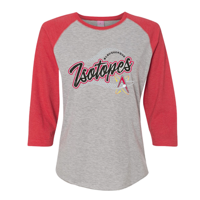 Albuquerque Isotopes Tee-Wmn Hotshot Raglan