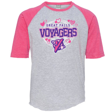 Pink Toddler 3/4 Raglan Baseball Tee