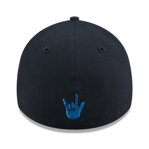 Myrtle Beach Pelicans New Era 39Thirty American Sign Language "P" Stretch Fit Cap