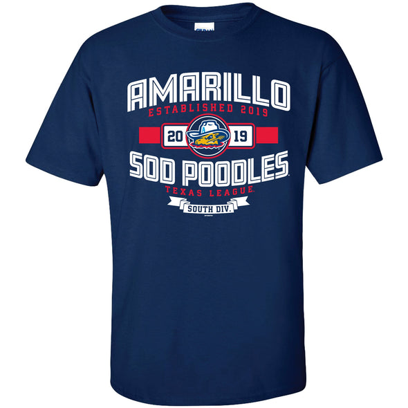 Amarillo Sod Poodles Navy Broasted Tee