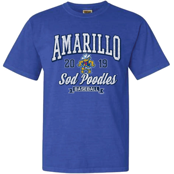 Amarillo Sod Poodles Flo Blue Gamble Tee