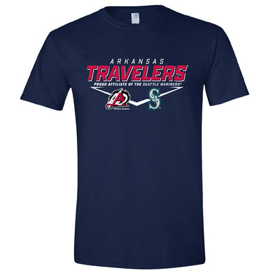 Arkansas Travelers Bimm Ridder Softness Navy Tee