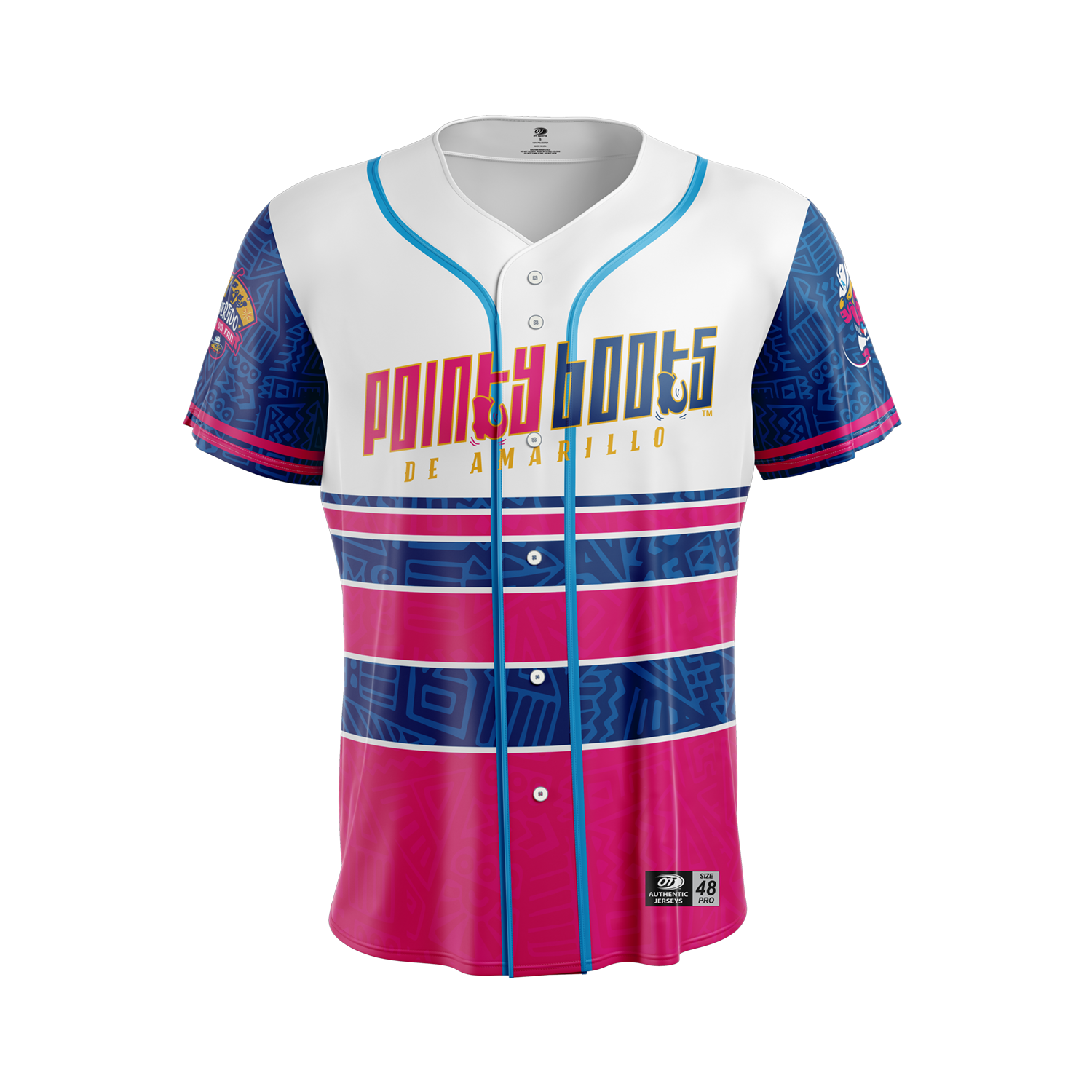 Amarillo Sod Poodles White Pointy Boots Jersey – Minor