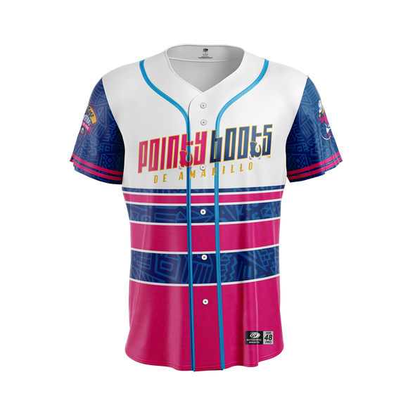 Amarillo Sod Poodles White Pointy Boots Jersey