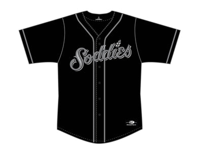 Amarillo Sod Poodles YOUTH Black Tonal Sublimated Jersey
