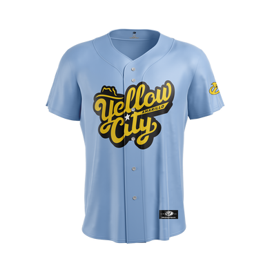 Amarillo Sod Poodles Blue Yellow City Pigweeds Youth Jersey