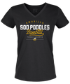 Amarillo Sod Poodles Women's Black Vintage Script Tee