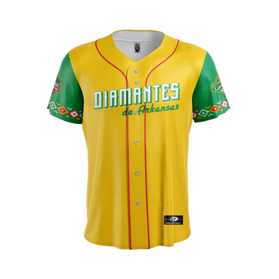 Diamantes de Arkansas OT Sports Youth Yellow Replica Jersey
