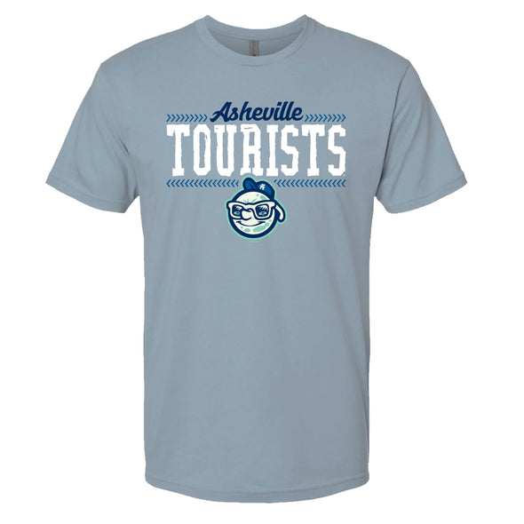 The Asheville Tourists Cassell T-shirt in Chambray