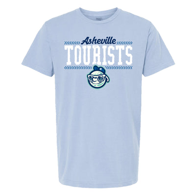 The Asheville Tourists Cassell T-shirt in Chambray