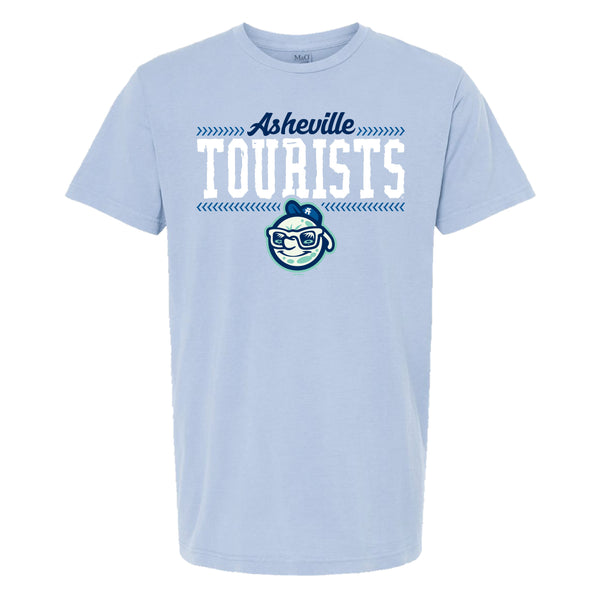 The Asheville Tourists Cassell T-shirt in Chambray