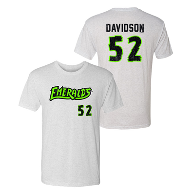 Eugene Emeralds 108 Stitches Bo Davidson #52 Player T-Shirt